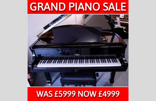 Challen Polished Ebony GP142 Grand Piano, Used - All Inclusive Premium Package (SN:955238) - Image 1
